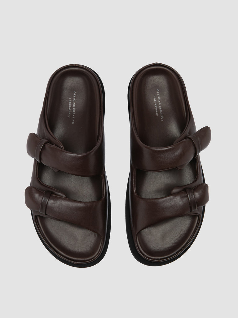 CHORA 001 - Brown Leather Sandals Men Officine Creative - 2