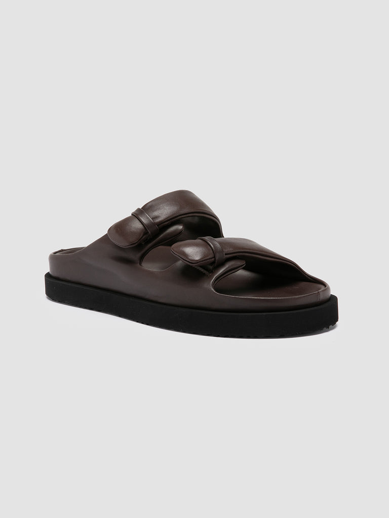CHORA 001 - Brown Leather Sandals Men Officine Creative - 3