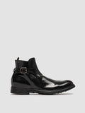 CHRONICLE 068 - schwarze Lederstiefel mit Reißverschluss - thumb image 1,side view
