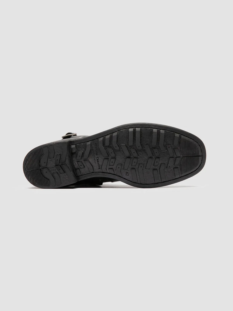 Men's Black Leather Zipped Boots: CHRONICLE 068 Officine Creative - 5