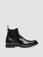 CHRONICLE 074 - Schwarze Chelsea-Stiefel aus Leder
