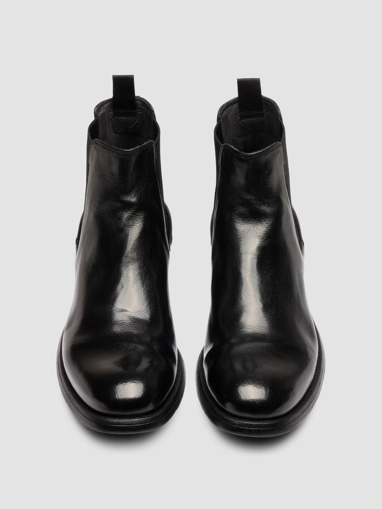 CHRONICLE 074 - Schwarze Chelsea-Stiefel aus Leder