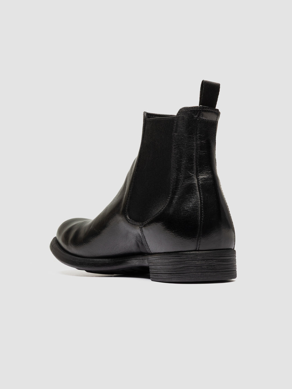 CHRONICLE 074 - Black Leather Chelsea Boots - image 4,side view