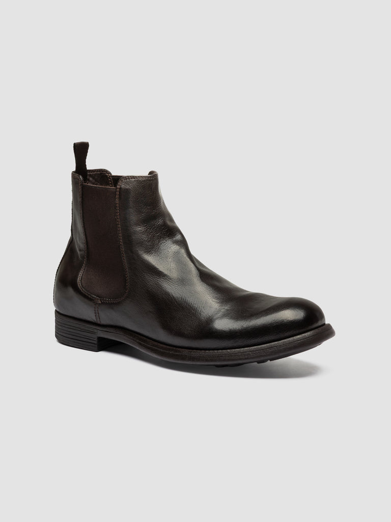 CHRONICLE 074 - Braune Chelsea-Stiefel aus Leder
