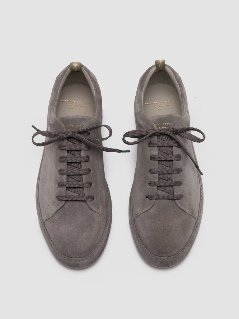 COVERED 001 - Grey Suede Low Top Sneakers