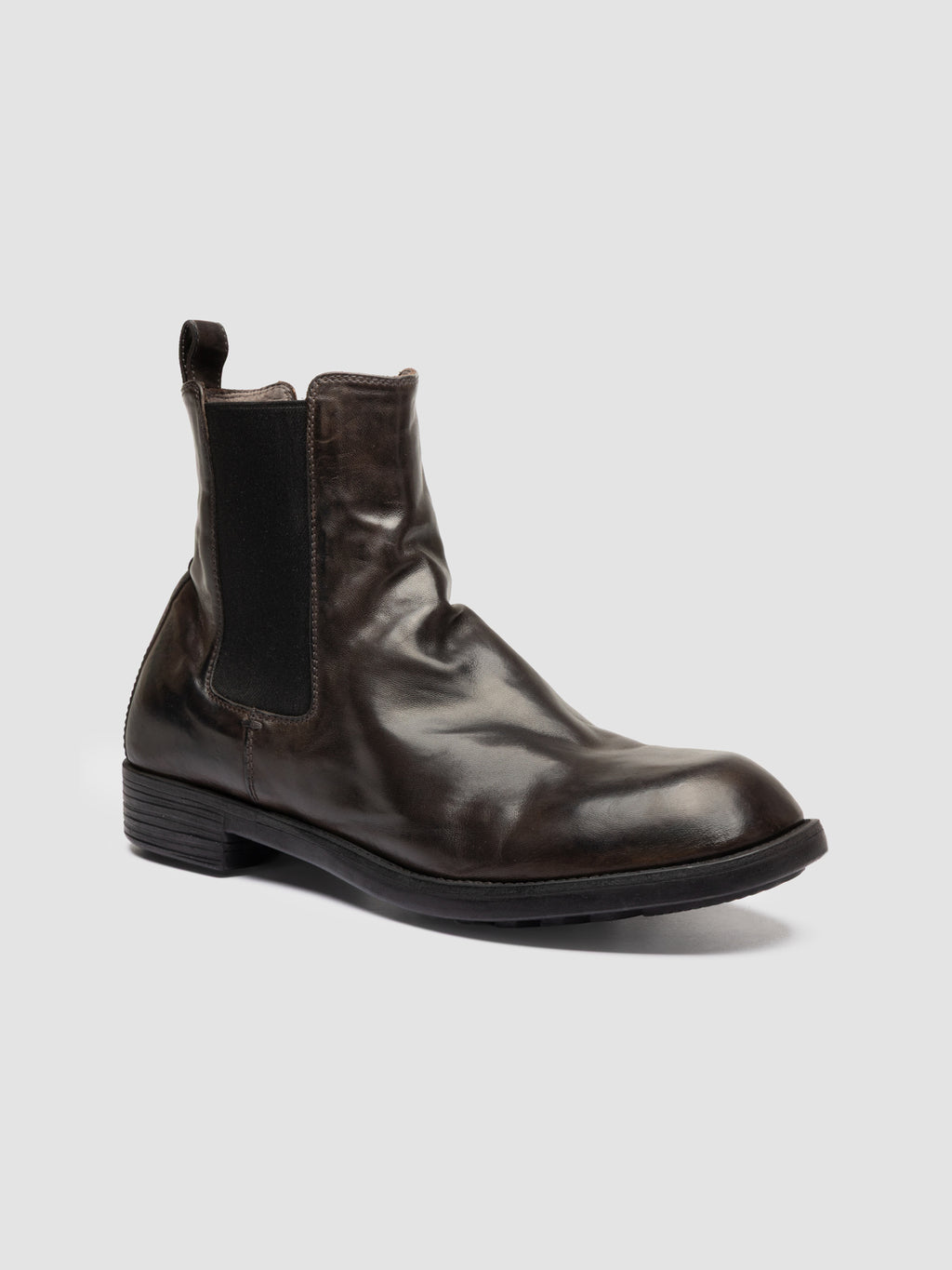 DIARY 007 - Grey Leather Chelsea Boots - image 3,side view