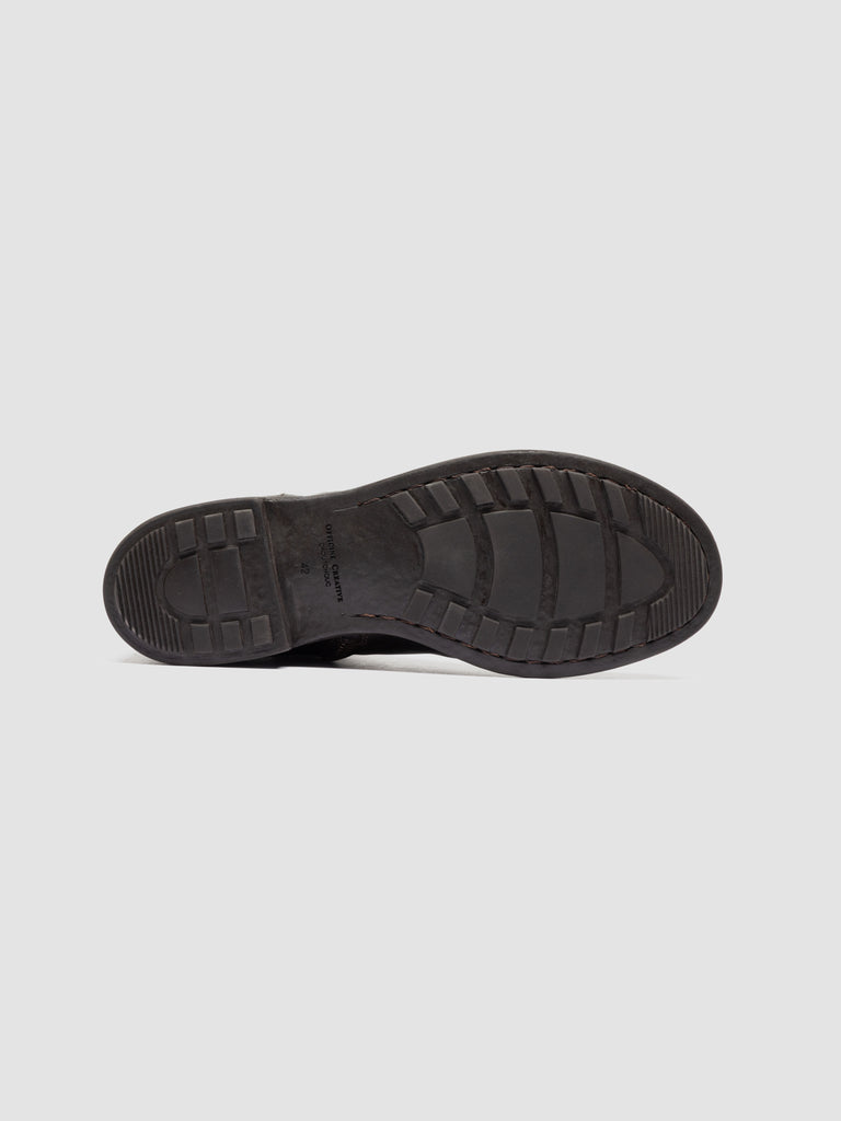 DIARY 015 - Brown Stretch Leather Zip Boots