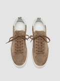 THE DIME 001 - Taupe Suede Low Top Sneakers