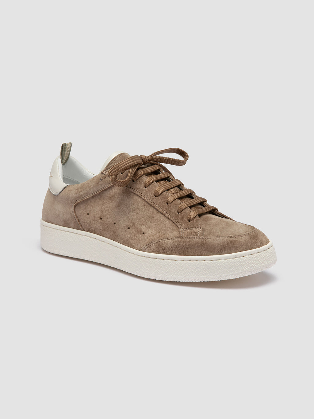 THE DIME 001 - Taupe Suede Low Top Sneakers