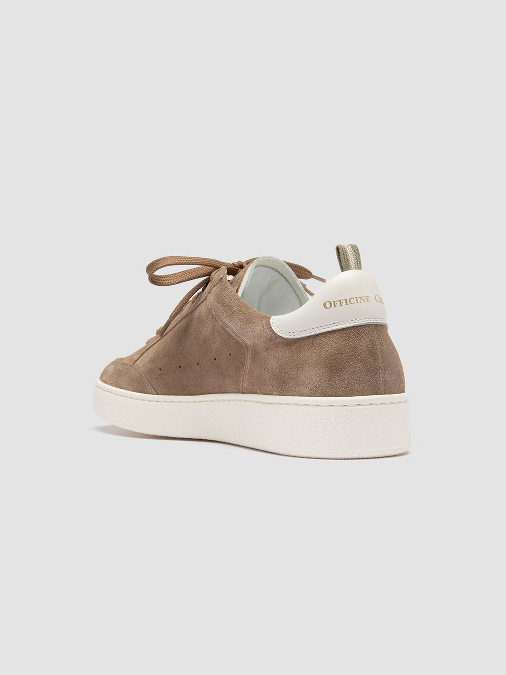 THE DIME 001 - Taupe Suede Low Top Sneakers