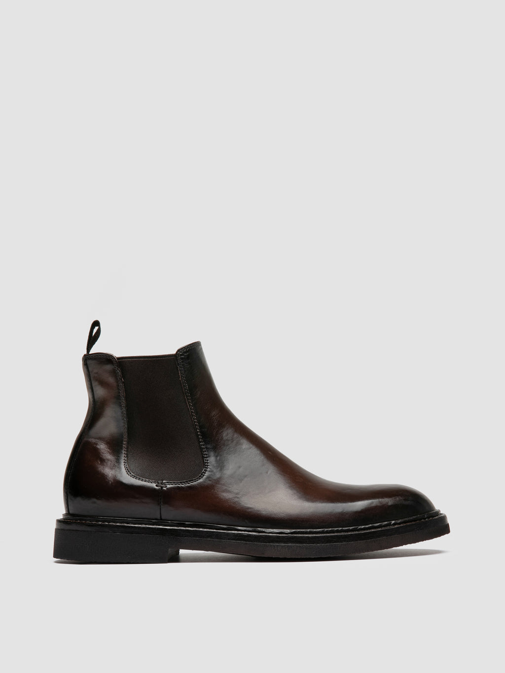DUDE FLEXI 003 - Brown Leather Chelsea Boots - image 1,side view