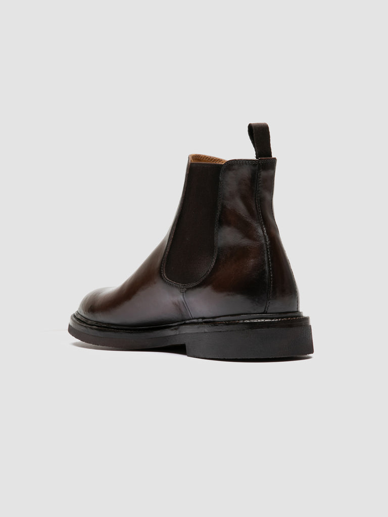 DUDE FLEXI 003 - Brown Leather Chelsea Boots