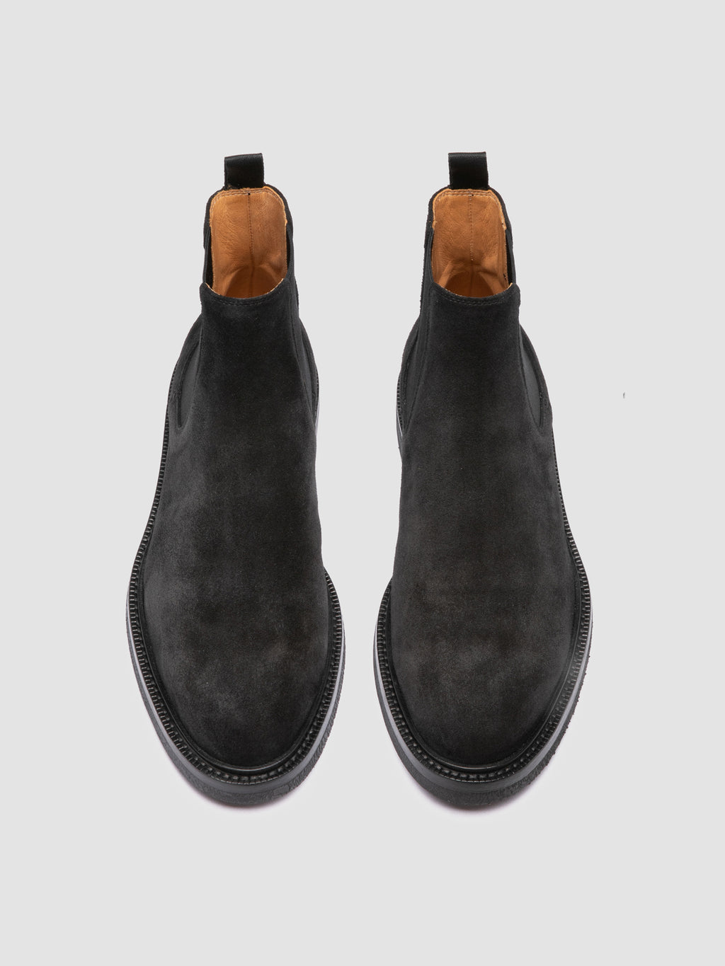 DUDE FLEXI 003 - Black Suede Chelsea Boots - image 2,side view