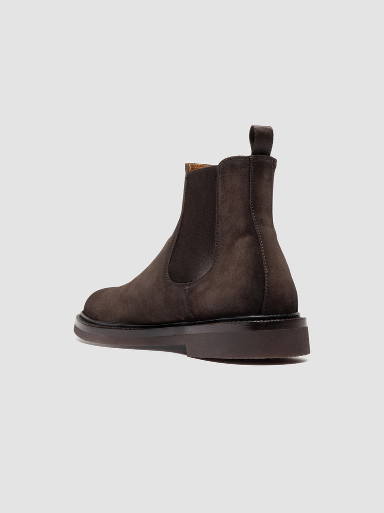 DUDE FLEXI 003 - Brown Suede Chelsea Boots