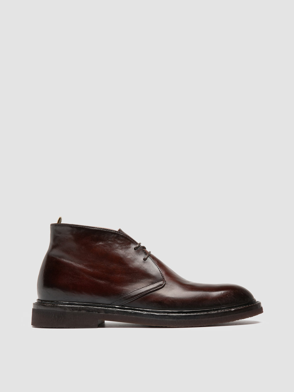 DUDE FLEXI 004 - Burgundy Leather Chukka Boots - image 1,side view