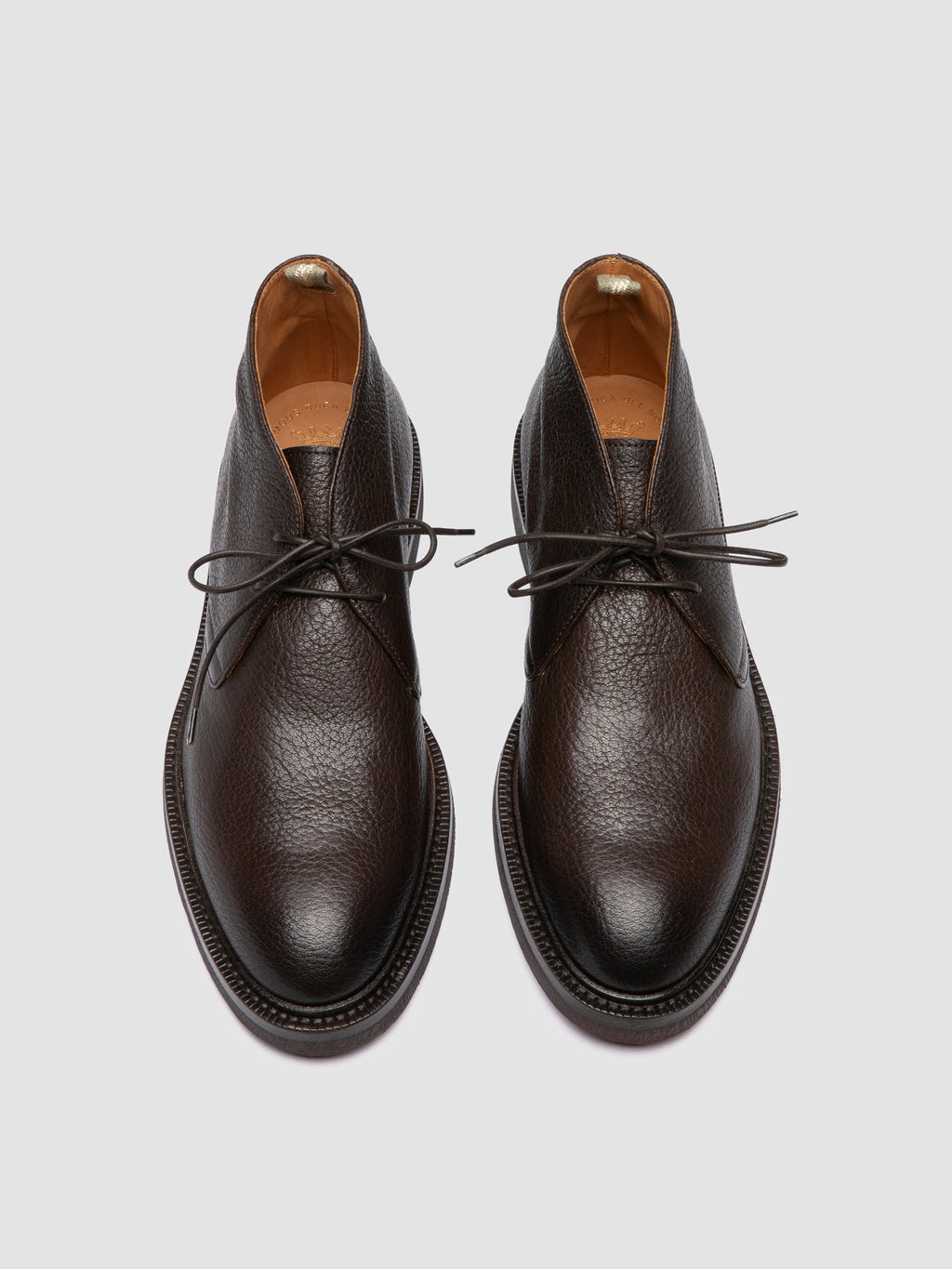 DUDE FLEXI 004 - Brown Leather Chukka Boots - image 2,side view