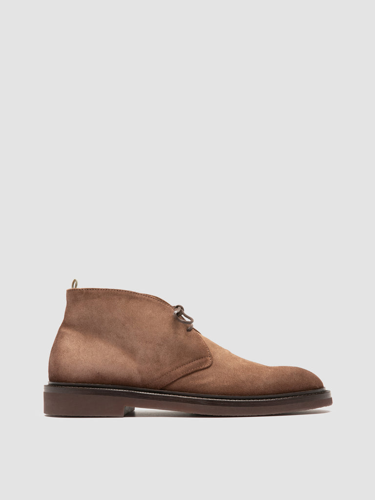 DUDE FLEXI 004 - Brown Suede Chukka Boots