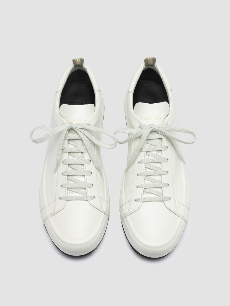 EASY 001 - White Leather Low Top Sneakers
