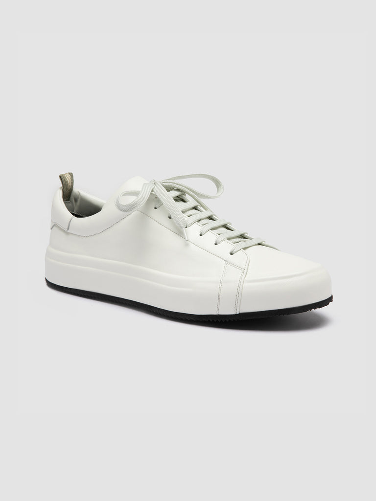 EASY 001 - White Leather Low Top Sneakers Men Officine Creative - 3