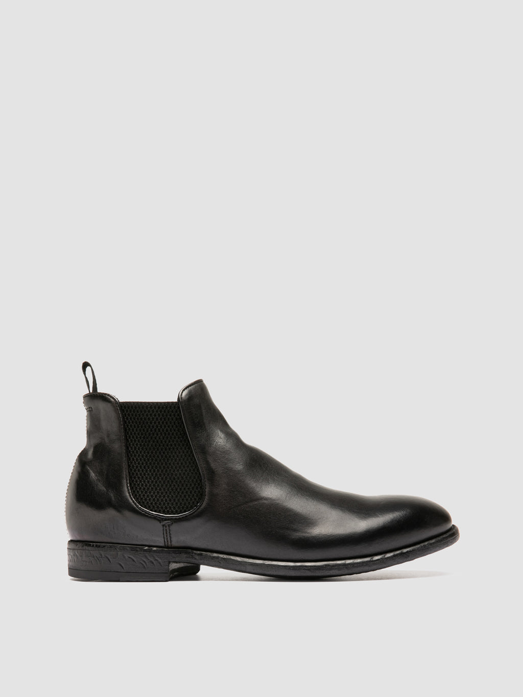 EMORY 012 - Black Leather Chelsea Boots