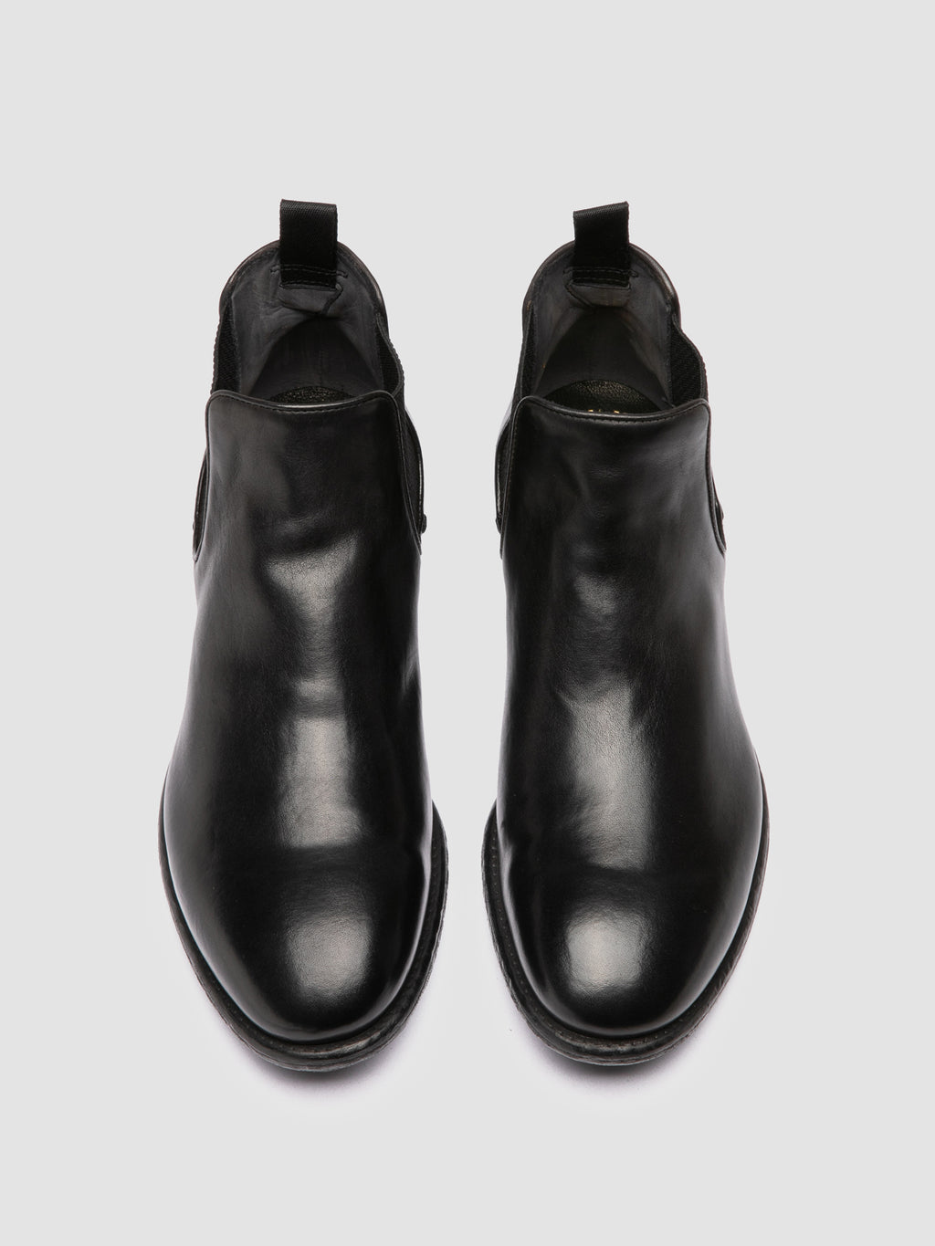 EMORY 012 - Black Leather Chelsea Boots