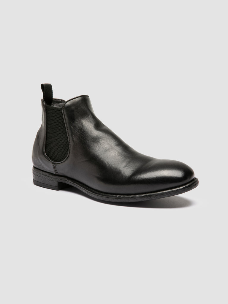 EMORY 012 - Black Leather Chelsea Boots