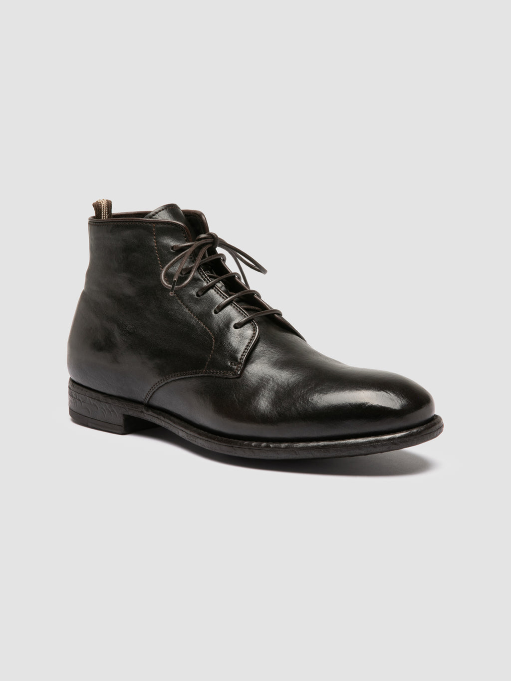 EMORY 023 - Braune Schnürstiefel aus Leder