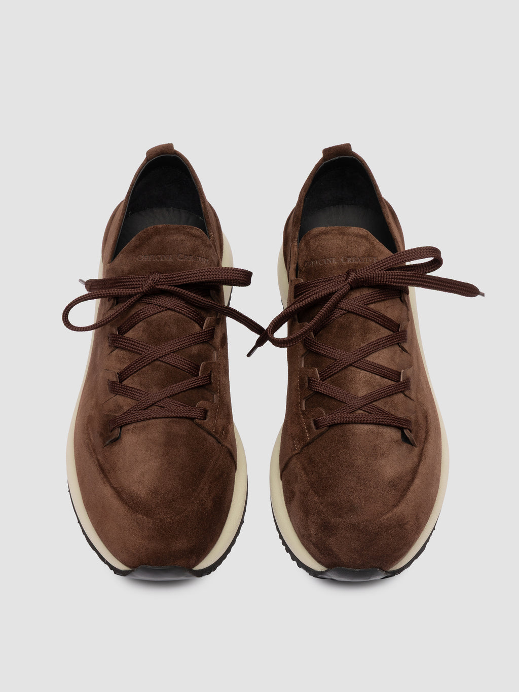 ENTIRE 001 - Brown Suede Sneakers - image 2,side view