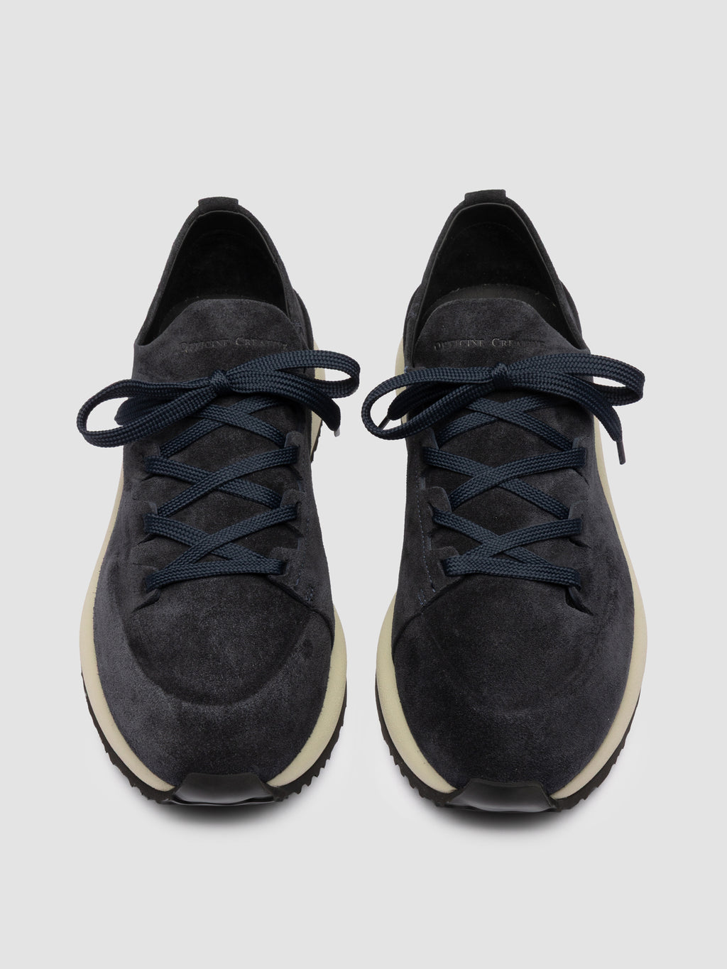 ENTIRE 001 - Marineblaue Sneakers aus Wildleder - image 2,side view