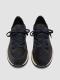 ENTIRE 001 - Marineblaue Sneakers aus Wildleder - thumb image 2,side view