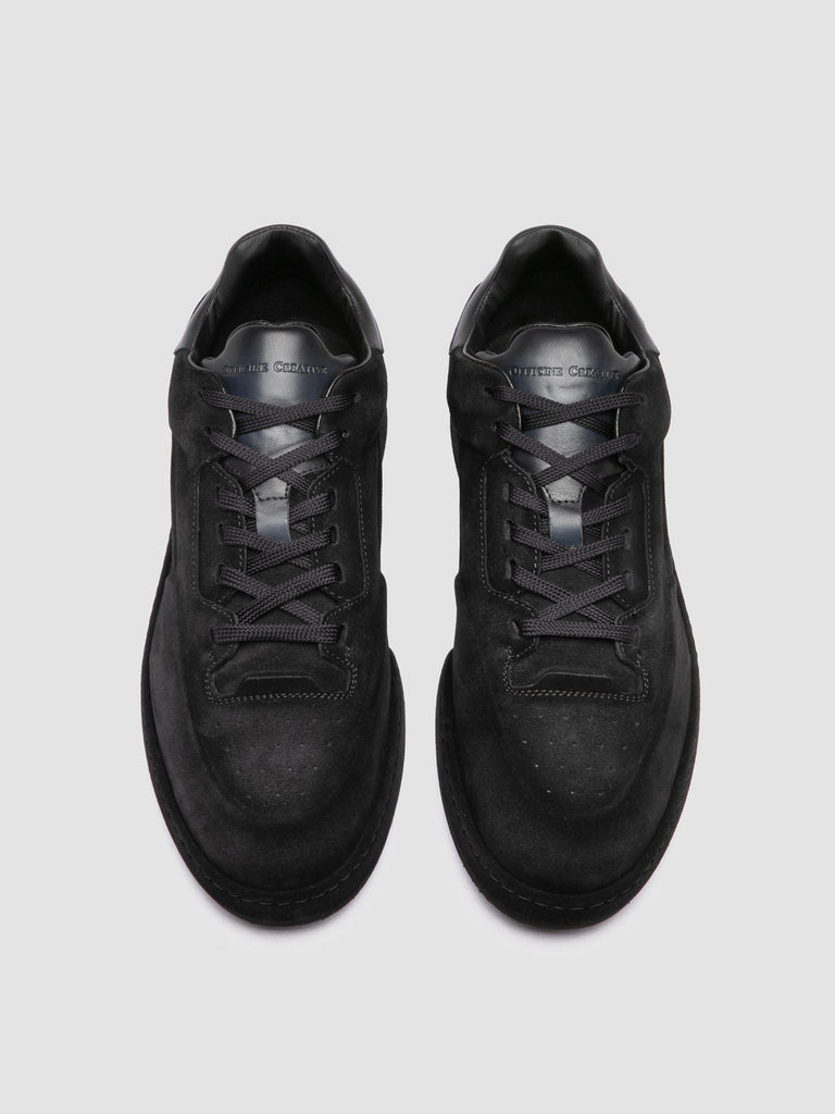 ERASER 001 - Blue Leather Low Top Sneakers