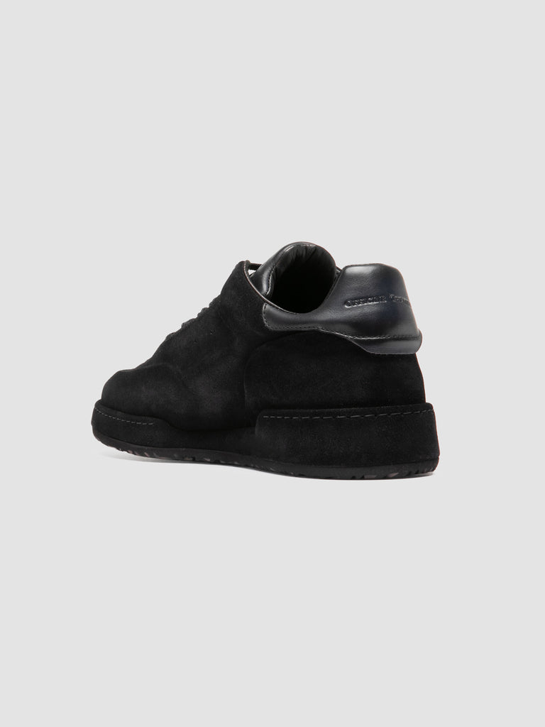 ERASER 001 - Blue Leather Low Top Sneakers