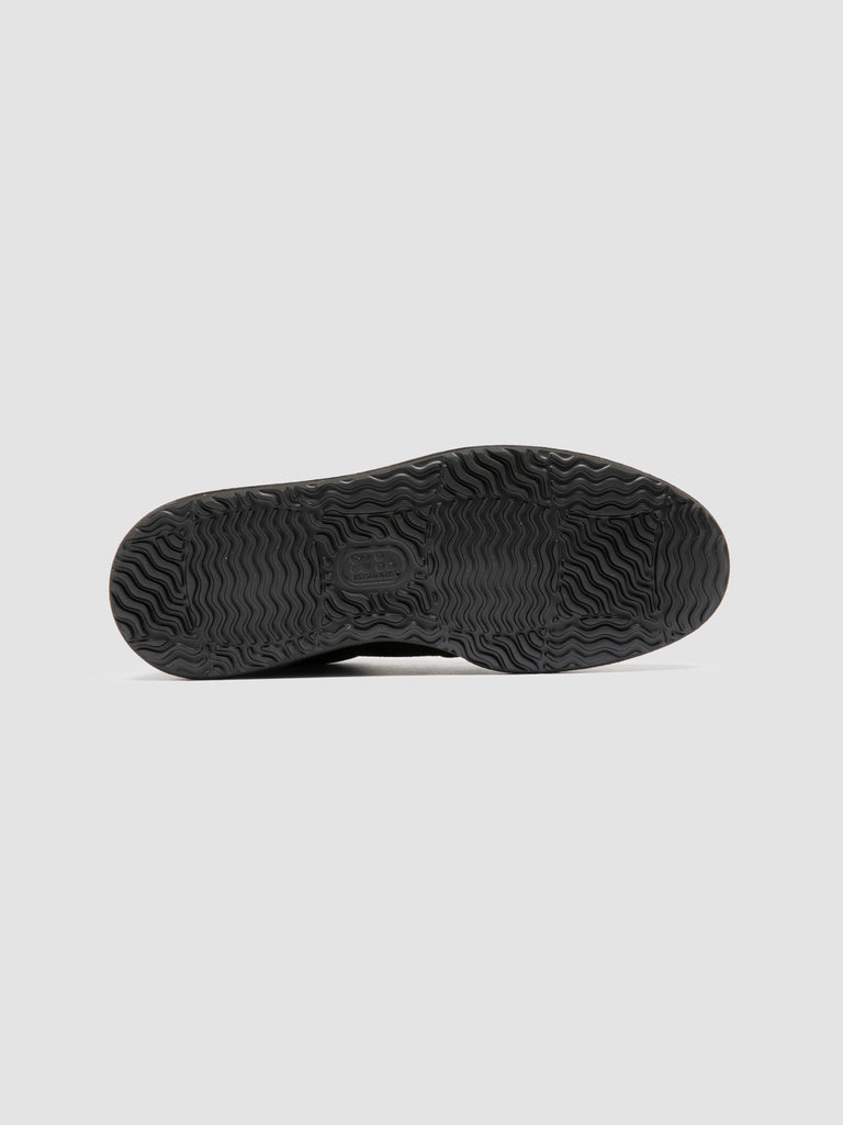 ERASER 001 - Blue Leather Low Top Sneakers