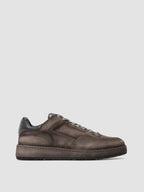 ERASER 001 - Grey Leather Low Top Sneakers