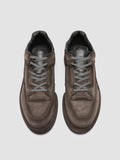 ERASER 001 - Grey Leather Low Top Sneakers - thumb image 2,side view