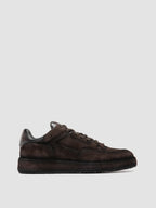 ERASER 001 - Brown Leather Low Top Sneakers