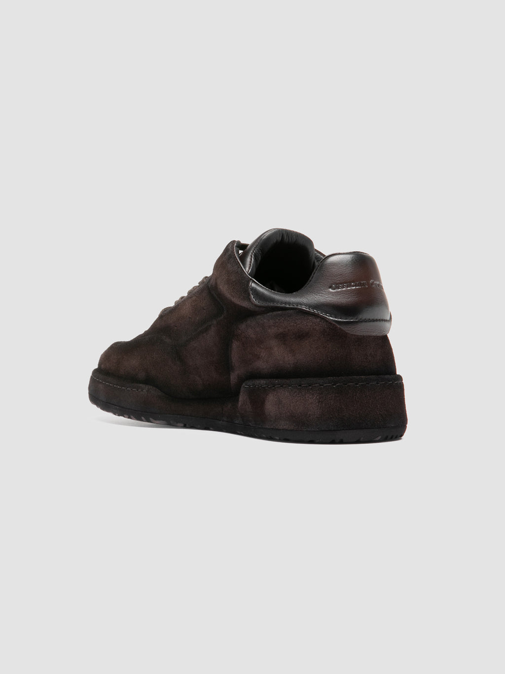 ERASER 001 - Brown Leather Low Top Sneakers - image 4,side view