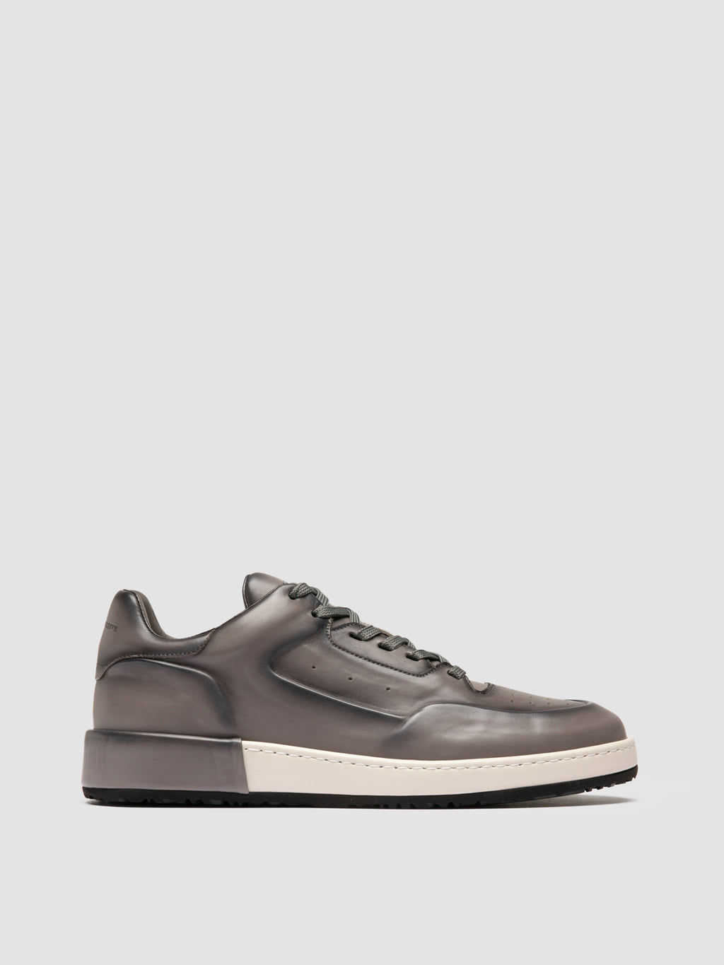 ERASER 001 - Grey Leather Sneakers