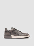 ERASER 001 - Grey Leather Sneakers