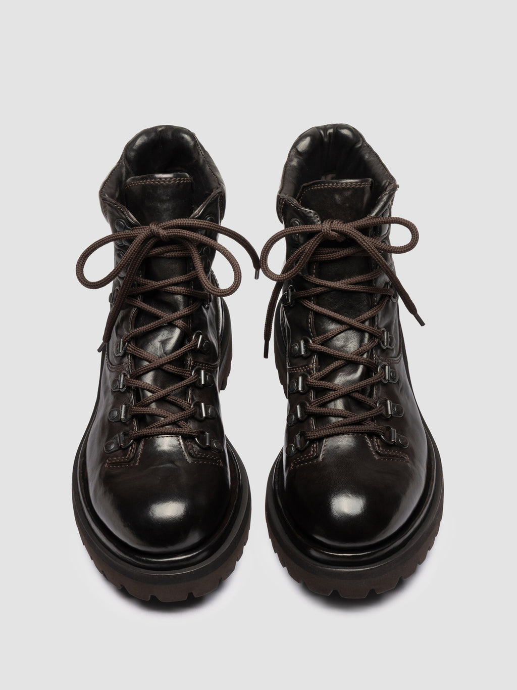 EVENTUAL DD 106 - Braune Schnürstiefel aus Leder - image 2,side view