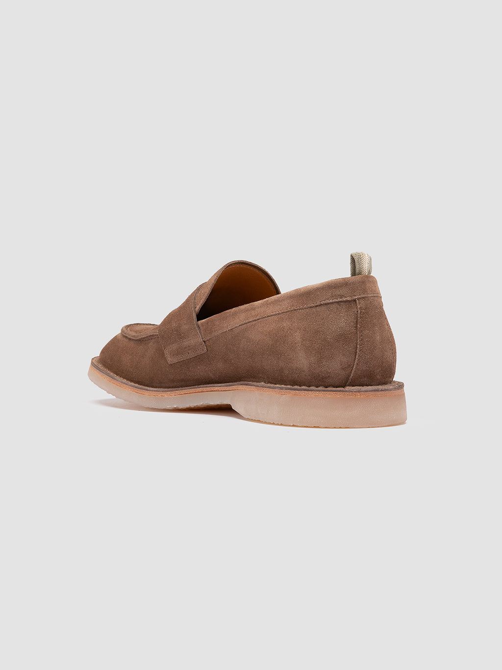 FLEXUS 002 - Penny-Slipper aus taupefarbenem Wildleder