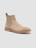 FLEXUS 006 - beige Chelsea-Stiefel aus Wildleder