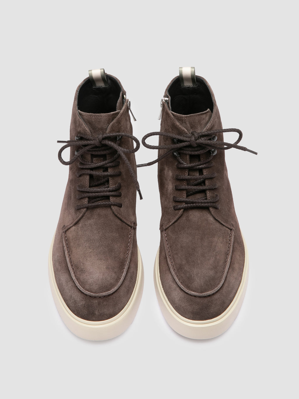 FRAME 004 - Brown Suede Lace-up Boots