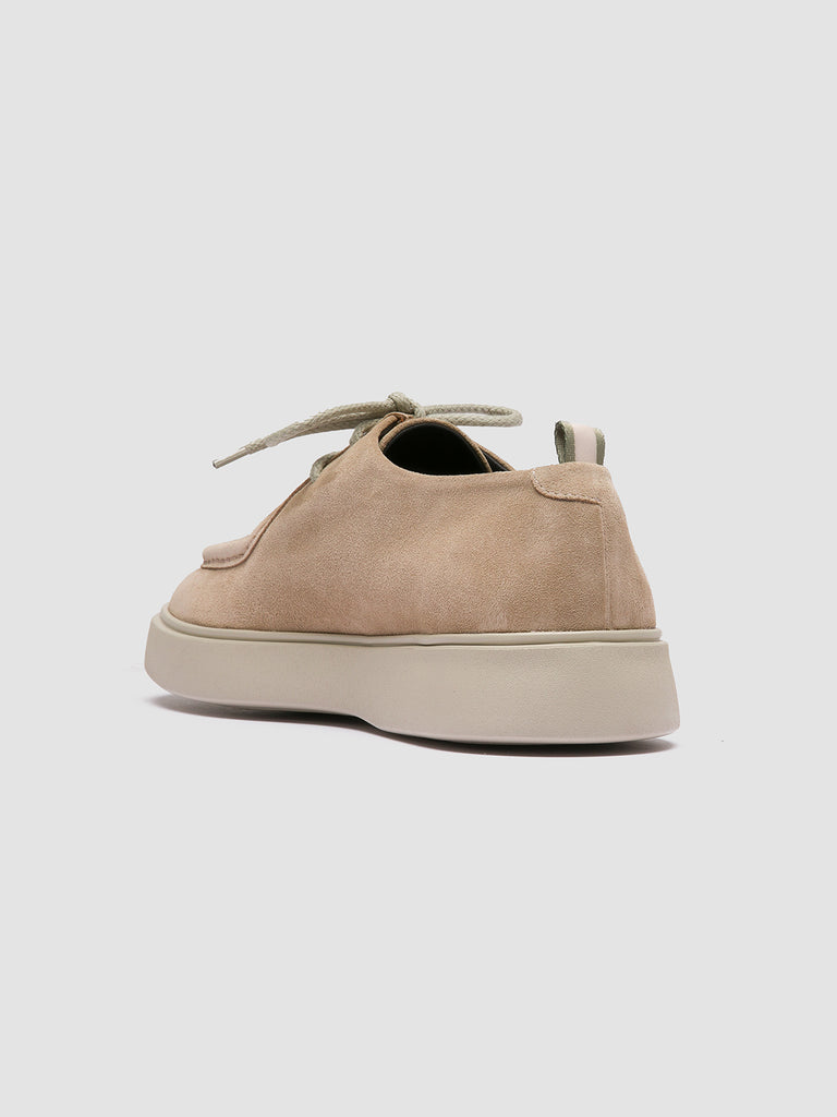 FRAME 011 - Beige Suede Derby Shoes