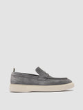 FRAME 015 - Grey Suede Penny Loafers - thumb image 1,side view