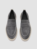FRAME 015 - Grey Suede Penny Loafers - thumb image 2,side view