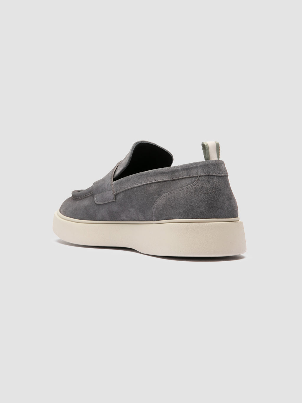 FRAME 015 - Grey Suede Penny Loafers - image 4,side view