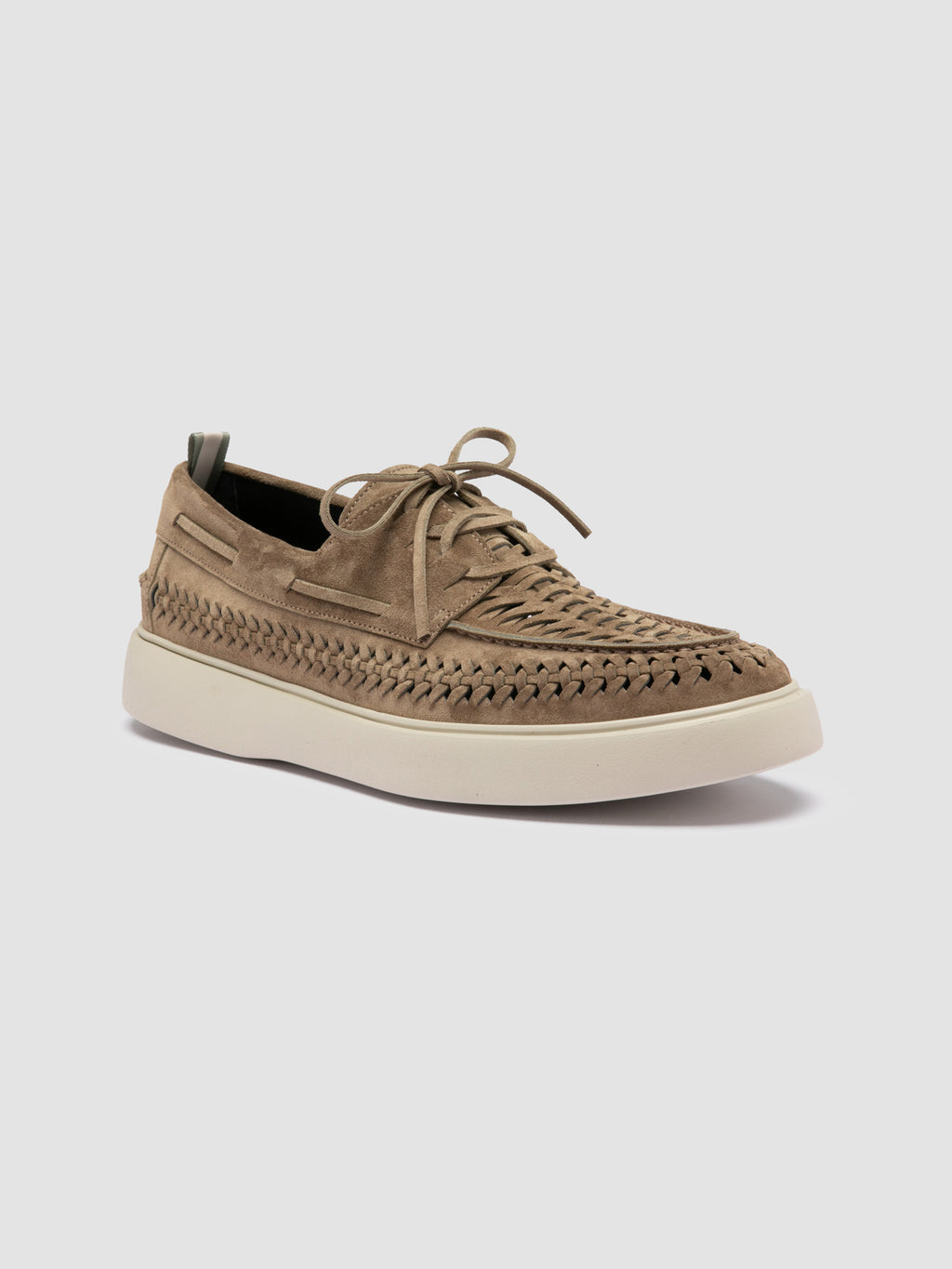 FRAME 018 - Taupe Suede Boat Shoes - image 3,side view