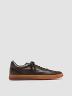GINNASIO 001 - Brown Leather Sneakers