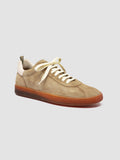 GINNASIO 001 - Brown Leather and Suede Sneakers - thumb image 3,side view